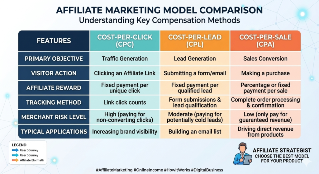 Affiliate Marketing Model Comparision