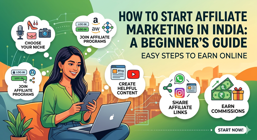 How to Start Affiliate Marketing in India (Beginner’s Step-by-Step Guide 2026) 1 How to Start Affiliate Marketing in India (Beginner’s Step-by-Step Guide 2026)